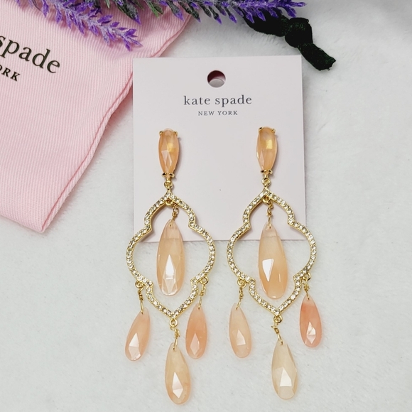 kate spade Jewelry - Kate Spade Lantern Gems Chandelier Earrings